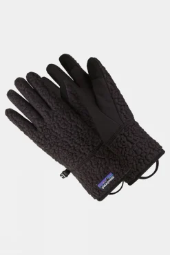Womens Retro Pile Fleece Gloves