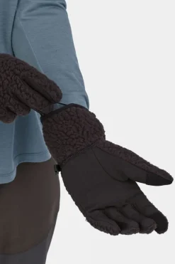 Womens Retro Pile Fleece Gloves