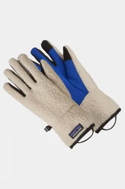 Womens Retro Pile Fleece Gloves