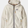 Womens Retro Pile Hoodie Fleece Jacket