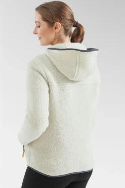 Womens Retro Pile Hoodie Fleece Jacket