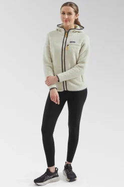 Womens Retro Pile Hoodie Fleece Jacket