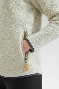 Womens Retro Pile Hoodie Fleece Jacket