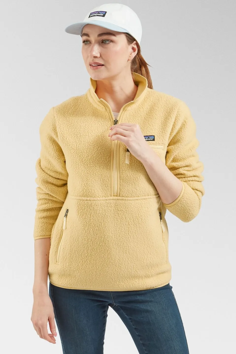 Womens Retro Pile Marsupial Fleece