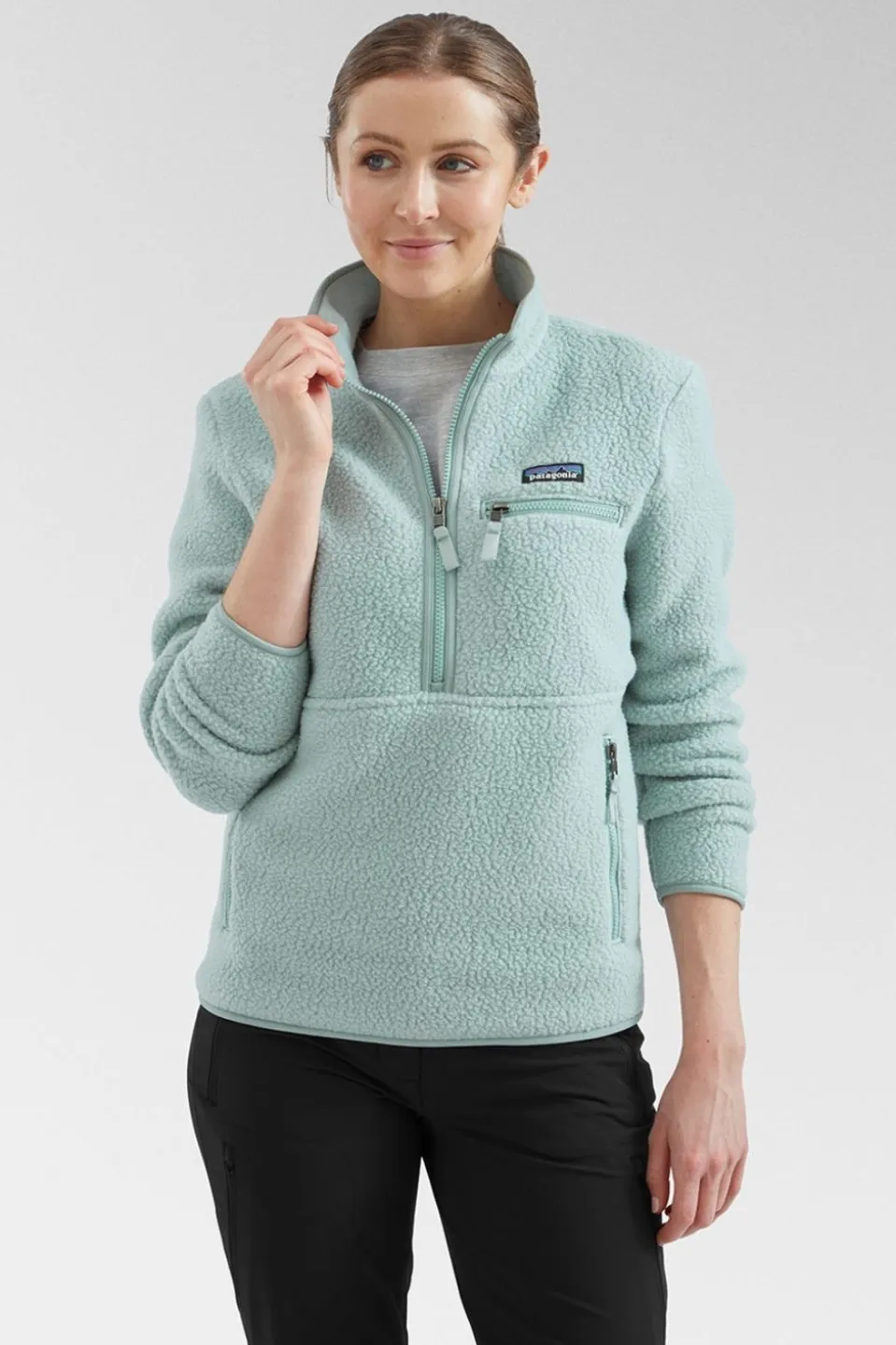 Womens Retro Pile Marsupial Fleece
