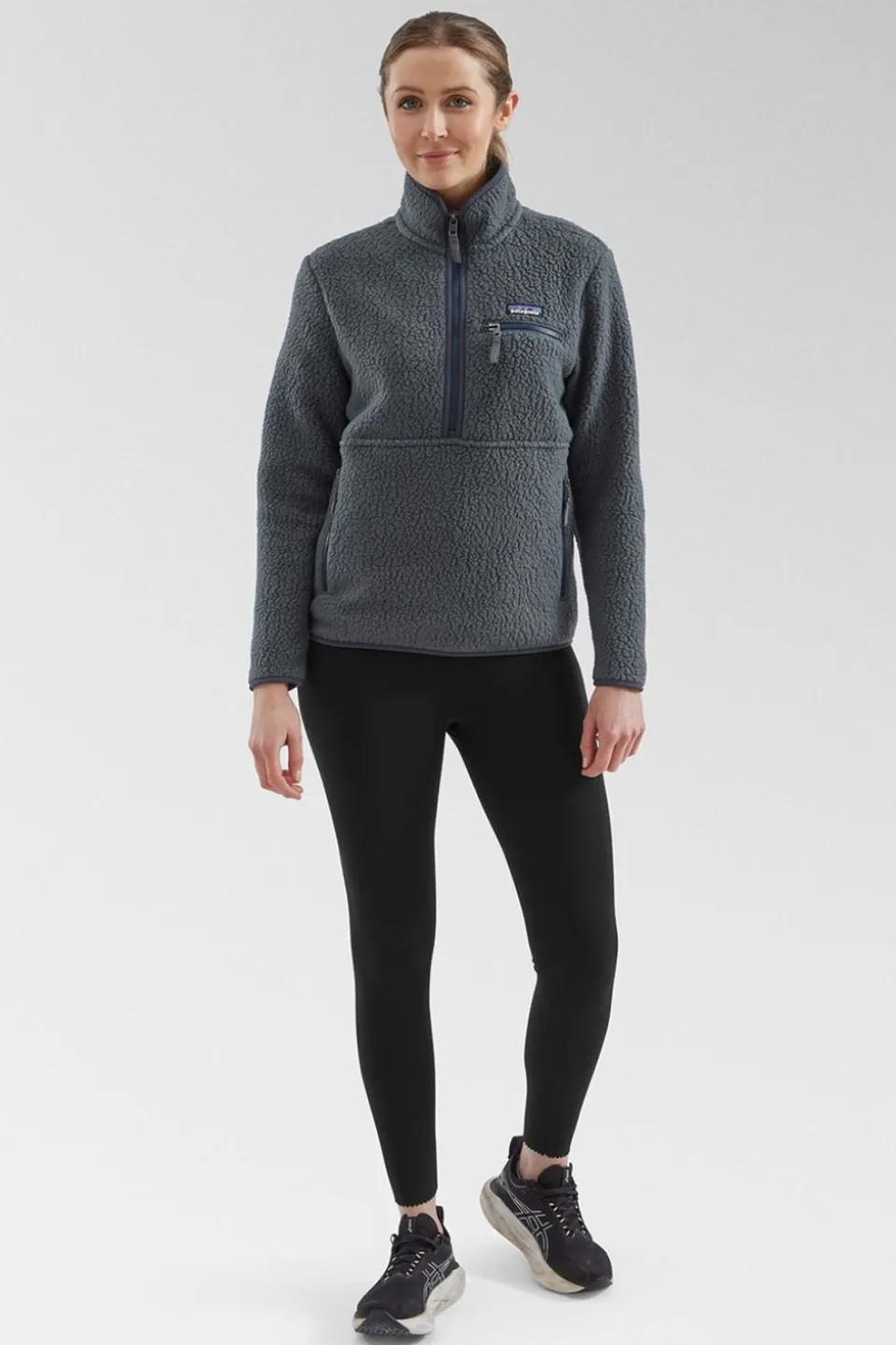 Womens Retro Pile Marsupial Fleece