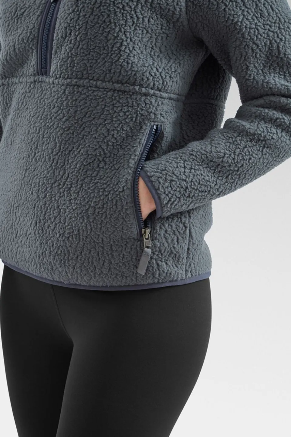 Womens Retro Pile Marsupial Fleece