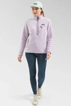 Womens Retro Pile Marsupial Fleece