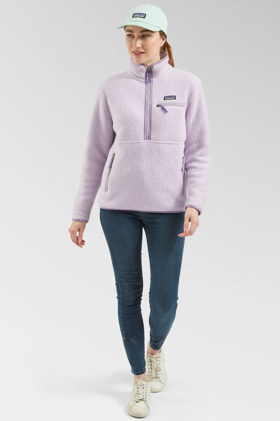 Womens Retro Pile Marsupial Fleece