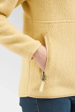 Womens Retro Pile Marsupial Fleece