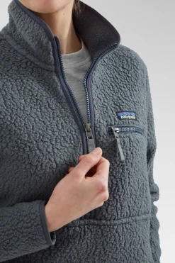 Womens Retro Pile Marsupial Fleece