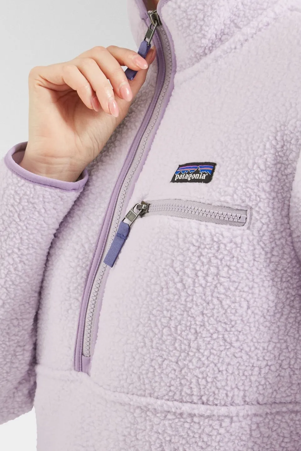 Womens Retro Pile Marsupial Fleece