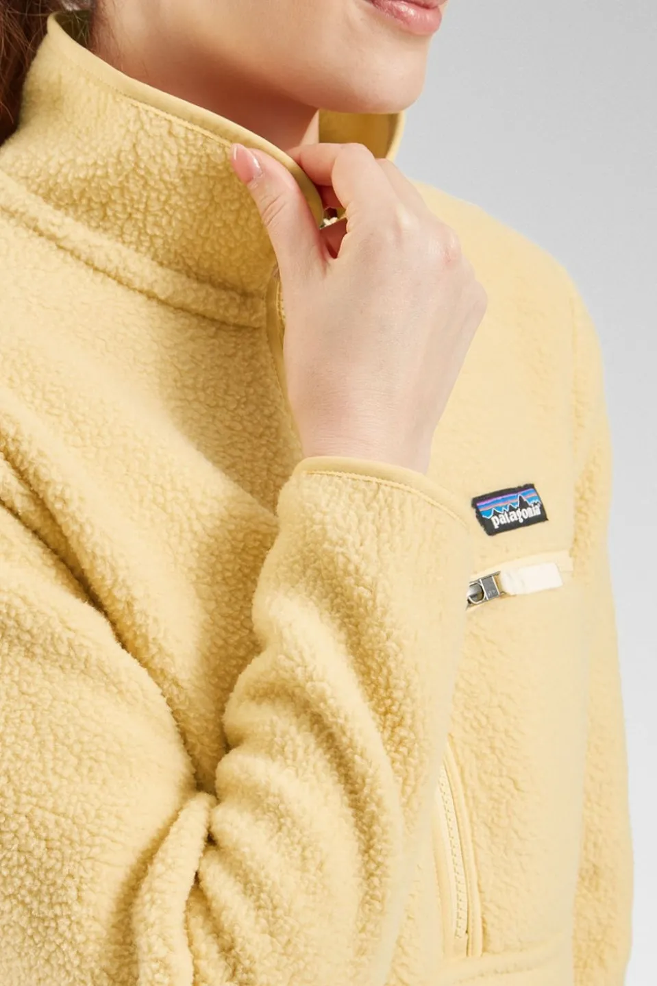 Womens Retro Pile Marsupial Fleece