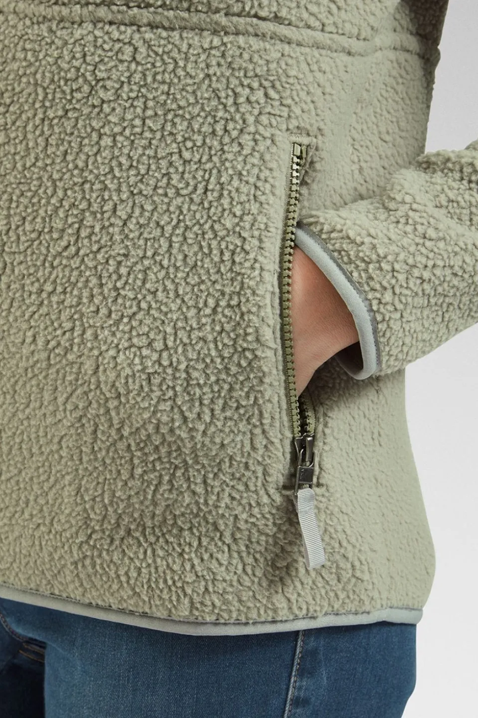 Womens Retro Pile Marsupial Fleece