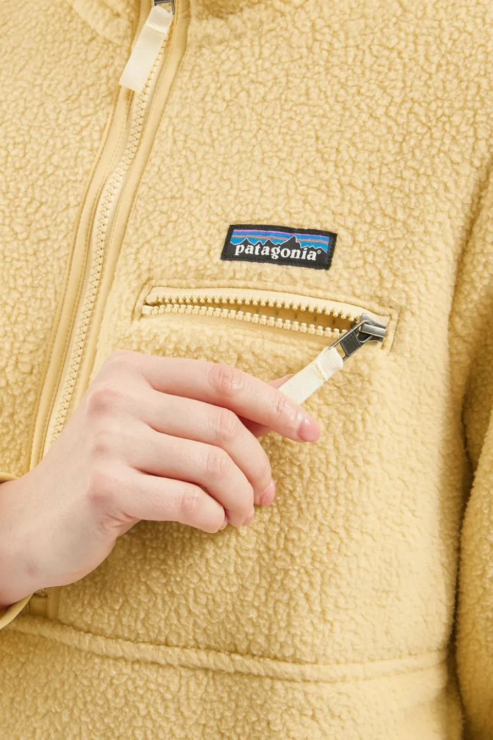 Womens Retro Pile Marsupial Fleece