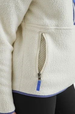 Womens Retro Pile Marsupial Fleece