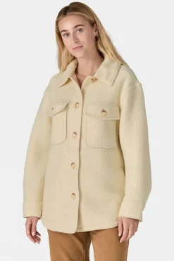 Womens Retro Pile Shacket