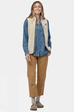 Womens Retro Pile Vest