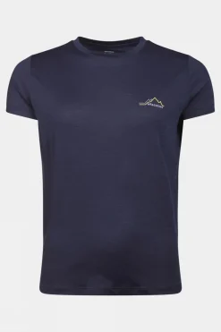 Womens Ridge Trail Merino Print T-Shirt