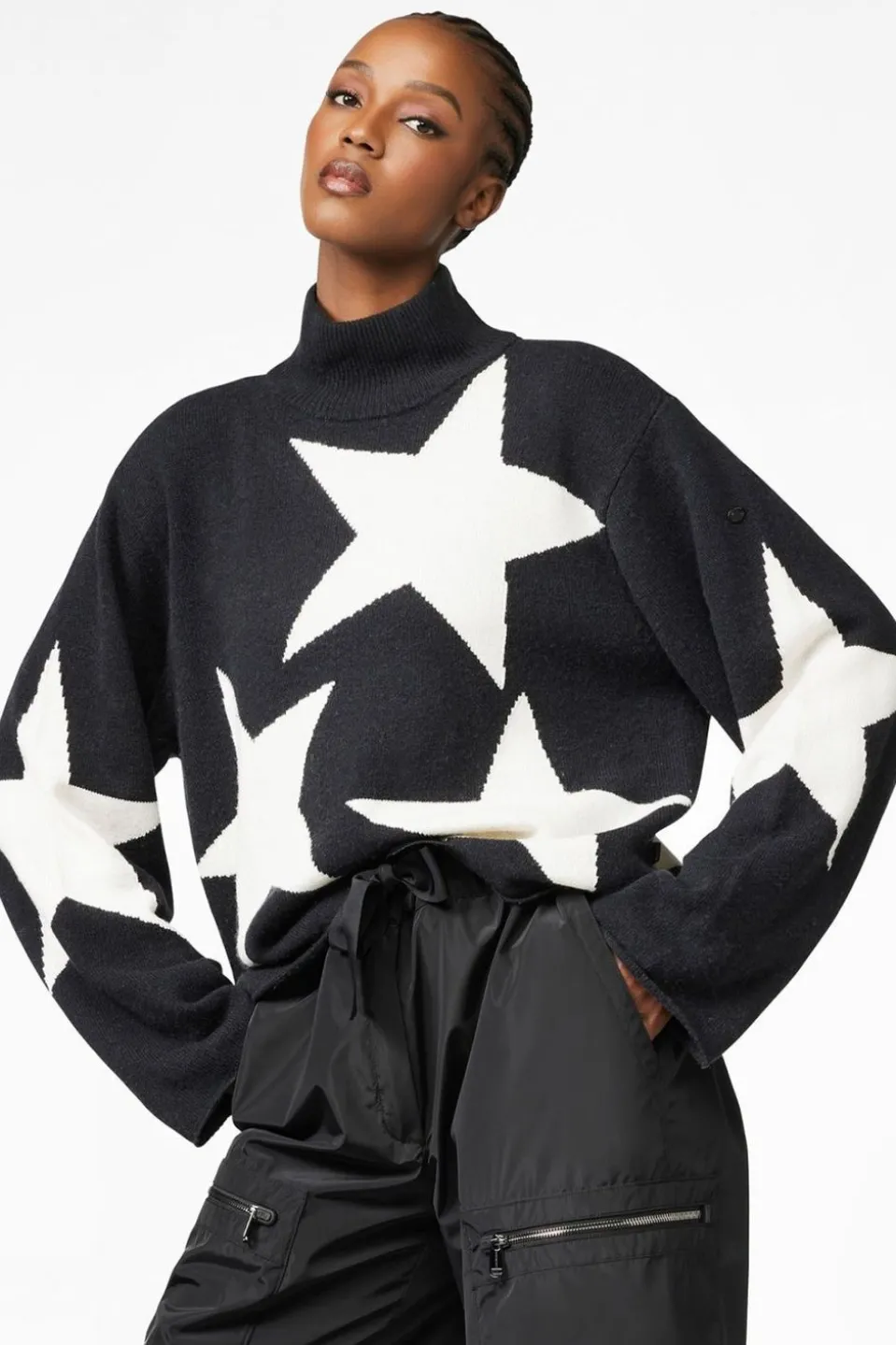 Womens Rising Star Knit Sweater