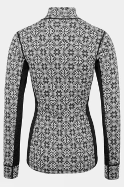 Womens Rose Half Zip Plus Size Base Layer Top