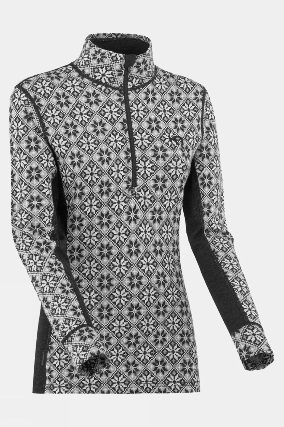 Womens Rose Half-Zip Base Layer Top