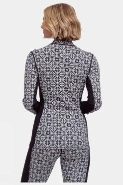 Womens Rose Half-Zip Base Layer Top