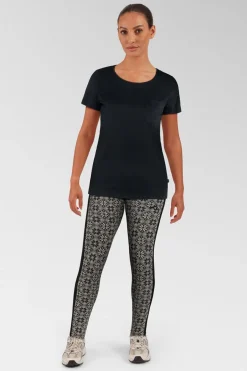 Womens Rose High Waist Plus Size Base Layer Bottoms