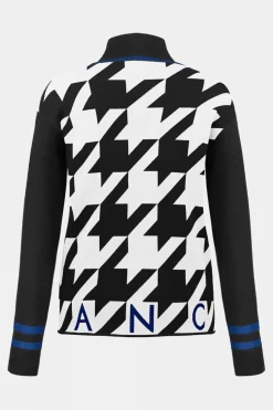 Womens Rose Roll Neck Knit Sweater