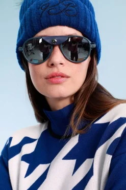 Womens Rose Roll Neck Knit Sweater