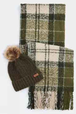 Womens Saltburn Beanie and Tartan Scarf Gift Set