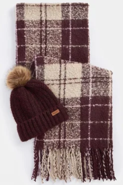 Womens Saltburn Beanie and Tartan Scarf Gift Set