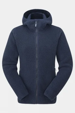 Womens Shearling Hoodie Fleece Jacket