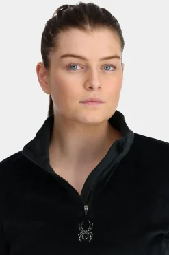 Womens Shimmer Bug Half Zip Fleece