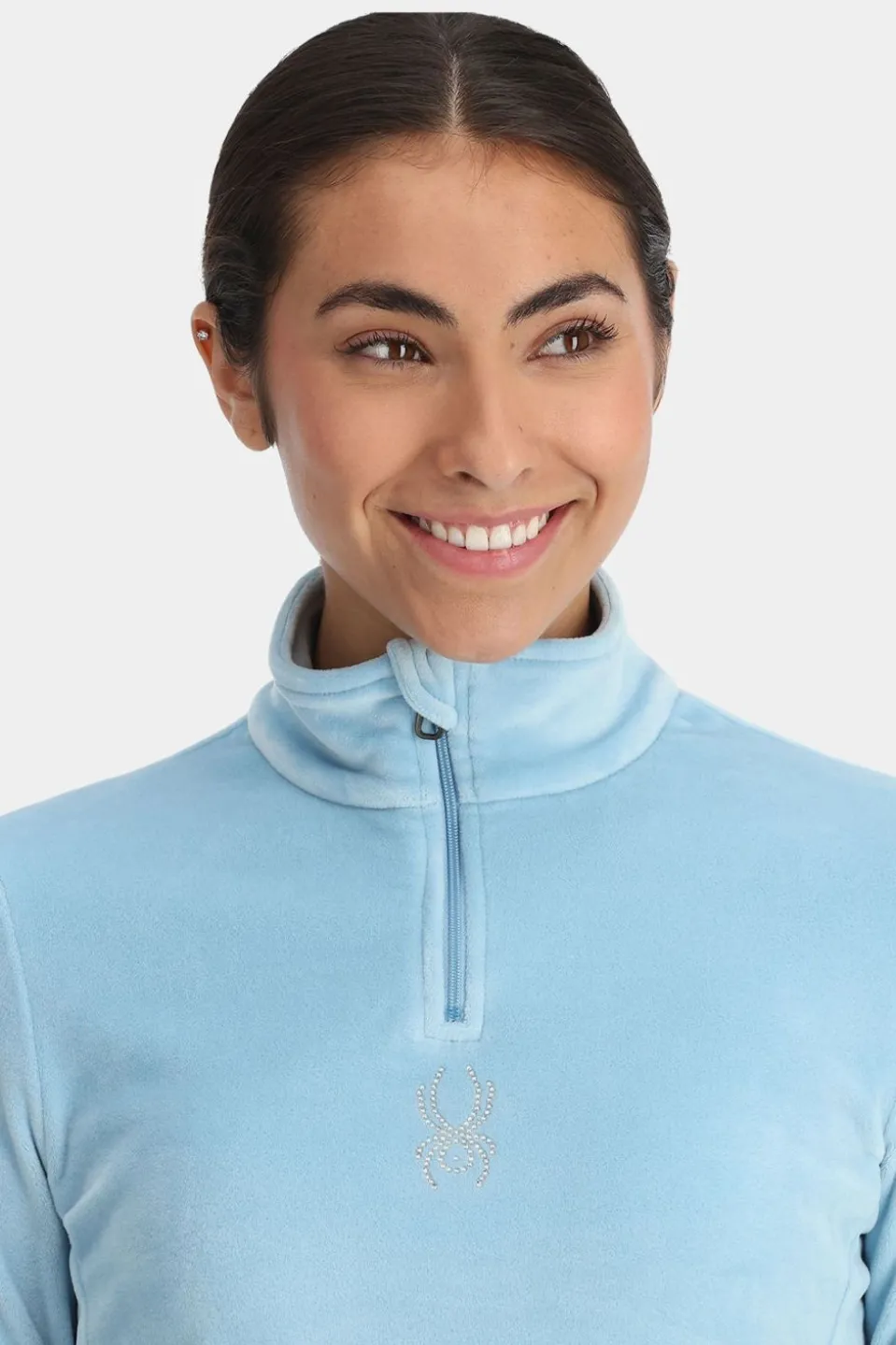 Womens Shimmer Bug Half Zip Fleece