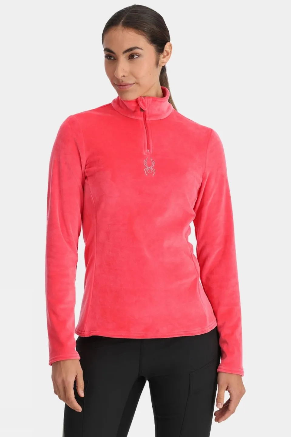 Womens Shimmer Bug Half Zip Fleece