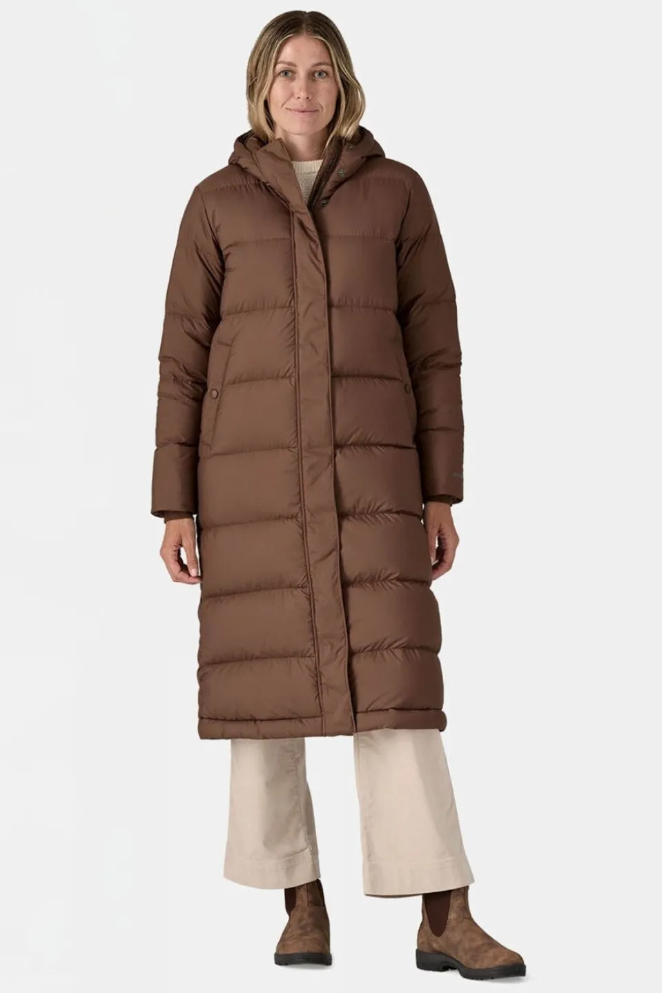 Womens Silent Down Long Parka