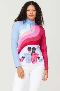 Womens Ski Disco Base Layer Top