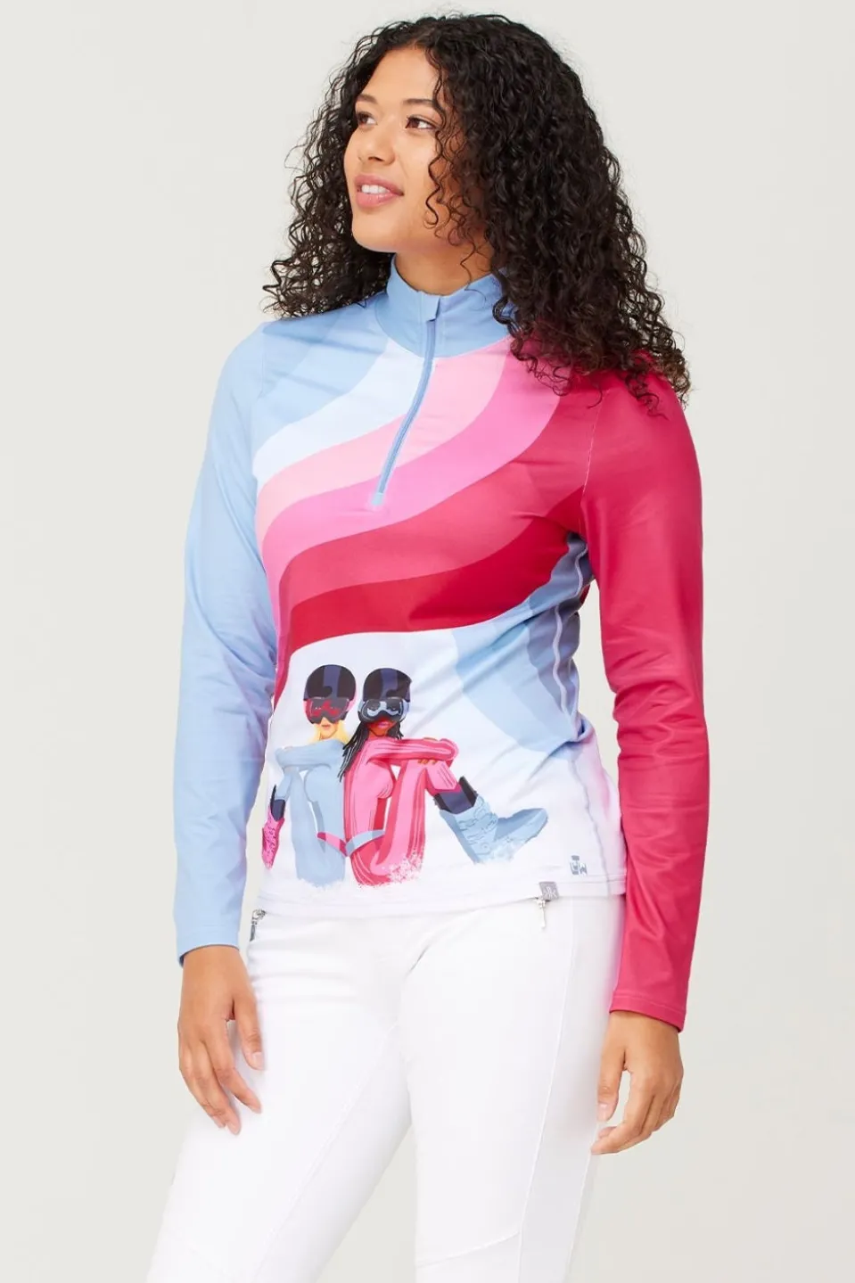 Womens Ski Disco Base Layer Top