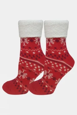Womens Snowflake Cabin Socks