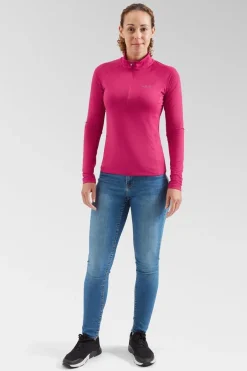 Womens Sonic Long Sleeve Zip Top