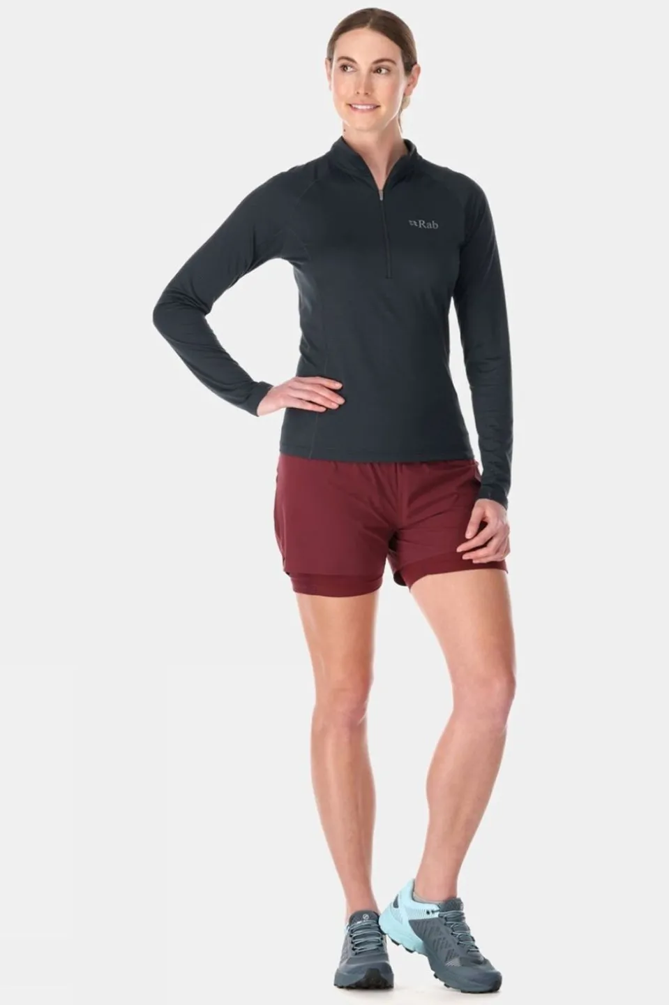 Womens Sonic Long Sleeve Zip Top