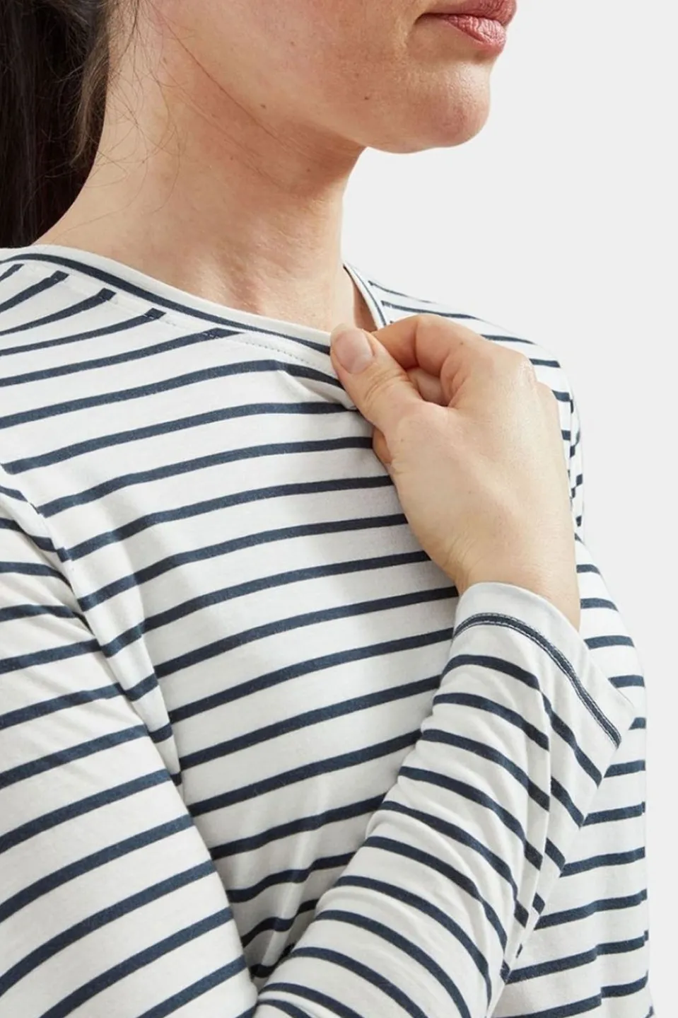 Womens Striped Long Sleeve T-Shirt