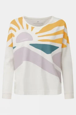 Womens Sunsets Organic Long Sleeve T-Shirt