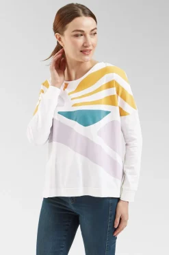 Womens Sunsets Organic Long Sleeve T-Shirt