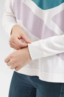 Womens Sunsets Organic Long Sleeve T-Shirt