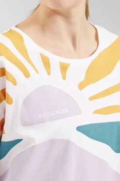 Womens Sunsets Organic Long Sleeve T-Shirt