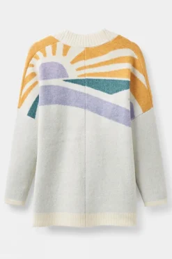 Womens Sunsets Recycled Knitted Cardigan