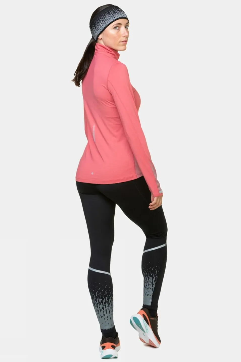 Womens Tech Reflect Half Zip Top