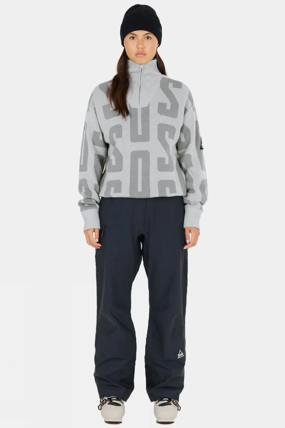 Womens Verbier Windstopper Knitted Sweatshirt